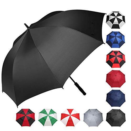 BAGAIL Golf Umbrella 68/62/58 Inch Large Oversize Windproof Waterproof Automatic Open Stick Umbrellas for Men and Women (Black(Single), 68 in) - Thumbnail 6