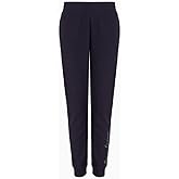 Armani Exchange Womens Rhinestone Script Logo Jogger Pants