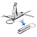 Joy-Leo Multitool EDC Keychain Fingernail Clippers Stainless Steel with Nail File & Folding Knife & Scissors & Screwdriver (5-Year Warranty) for Gifts