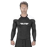 Elite Sports Full Long Sleeve Compression, MMA, BJJ, No-Gi, Cross Training Rash Guard