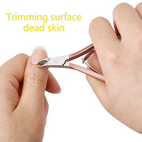 Cuticle Trimmer Cuticle Nipper Cuticle Pusher Professional Grade Stainless Steel Cuticle Remover and Cutter - Durable Manicure and Pedicure Tool - Beauty Tool Perfect for Fingernails and Toenails - Thumbnail 3