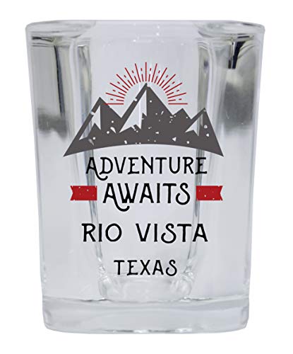 Rio Vista Texas Souvenir 2 Ounce Square Base Liquor