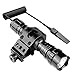 Feyachi FL11 Flashlight 1200 Lumen LED Light with Picatinny Rail Mount for Outdoor, Rechargeable Batteries and Pressure Switch Included