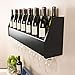 Floating Wine Rack in Black