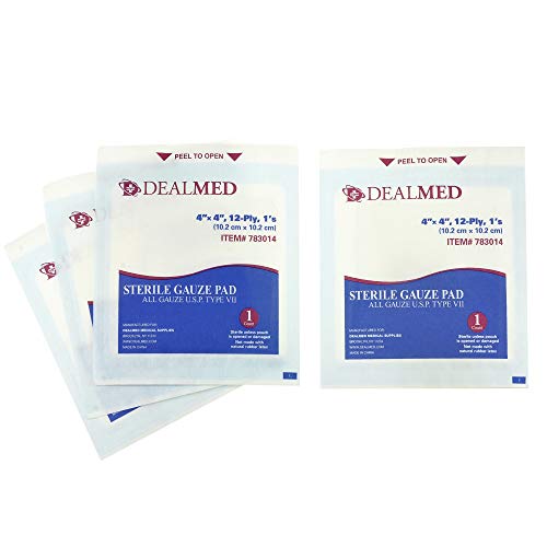 2 Dealmed+Sterile+Individually+Wrapped+Absorbent