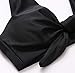 2019 Women Bikini Swimwear Sets Print Tie Front Padded Bikini Top and Beachwear Bottoms Shorts Two Piece Swimsuits (Medium, Black)