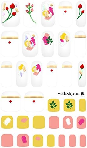 WithShyan Self-Adhesive Trendy Nail Art Stickers, Jehangir Jazz, 30 g