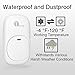 1byone Wireless Doorbell Chime Waterproof Door Bell Kit, 36 Melodies, 6 Levels Adjustable Volume, Led Flash Indicator, 1 Push Button and 2 Plug-in Receiver