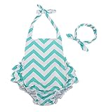 Wave Cotton Floral Ruffles Baby Girl Costumes Rompers Dress With Headband