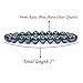 Natural Aqua Blue Aura Clear Quartz Handmade Gemstone 8mm Round Beads Elastic Bracelet 7 Inch
