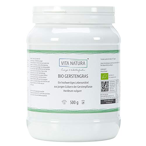 Vita Natura Gerstengras-Pulver Bio, 100% rein aus Deutschland 1er Pack ...
