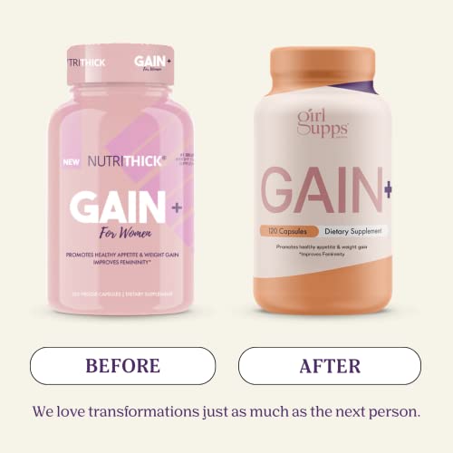NUTRITHICK Weight Gainer Capsules with Maca Root, Fenugreek and