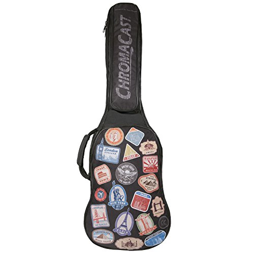 ChromaCast CC-EPB-BAG-WT World Tour Graphic Two Pocket Electric Guitar Gig Bag