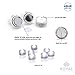 Submersible Underwater LED Lights Waterproof Tea Lights For Wedding, Party, Pond, Fountain or Home Decor By Royal Imports, 12-Pack
