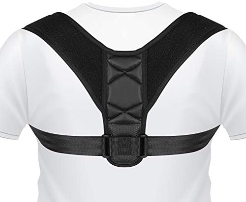 Posture Corrector for Women & Men Effective and Comfortable Adjustable Upper Back Brace Clavicle Support Device Prevent Slouching and Provides Upper Back Shoulder and Neck Pain Relief