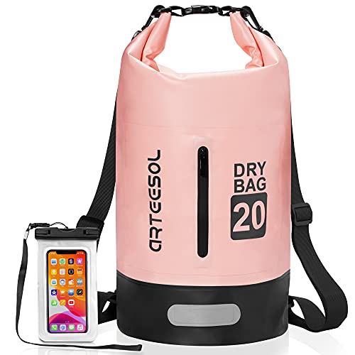 Blackace arteesol Dry Bag wasserdichte Tasche 5L/10L/20L/30L Wasserfester Beutel Packsack mit Langen Doppeltem Verstellbarer Schulterriemen für Schwim