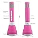 VERKB Universal Wireless Microphones, 3-in-1 Portable Karaoke Player KTV With Bluetooth Wireless Speaker Compatible for Apple Iphone Android Smartphone Pc(Quite Pink)