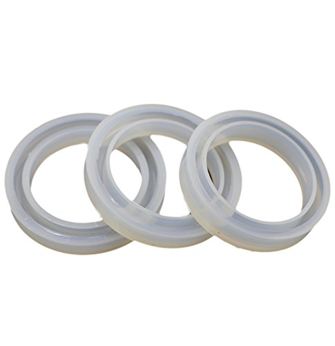 Funshowcase Assorted Bangle Bracelet Jewelry Resin Silicone Mold 3 Shapes in Set