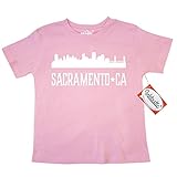 Inktastic Little Boys' Sacramento California Skyline CA Cities Toddler T-Shirt 4T Pink