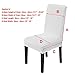 uxcell Dining Chair Cover,Stretch Bar Stool Slipcover Kitchen Chair Protector Spandex Chair Seat Cover for Home Decorative/Dining Room/Party/Wedding (Medium,White)