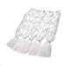 WIGENIUS 3 Pieces Jumbo Braid Hair Kanekalon Braiding Hair White Braiding Hair Hot Water Setting Xpression Braiding Hair(3PCS, White)