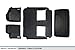 SMARTLINER Floor Mats 3 Rows and Cargo Liner Behind 3rd Row Set Black for 2008-2018 Caravan/Town & Country (Stow'n Go Only)