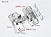 90 Degree Door Lock Flip Latch Gate Latches Safety Door Lock for Barn Wood Fence Sliding French Doors,SUS304 Stainless Steel Gate Hardware