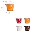 CHOOLD Colorful Mini Ceramic Creamer and Serving Pitcher - Coffee Milk Jug for Kitchen - 4Pcs (Multiple Colors)