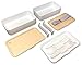 GRUB2GO THE ORIGINAL Japanese Bento Box (Upgraded 2020 Elegant White) w/ 2 Dividers + Larger Utensils w/Holder - Leakproof Lunch Container