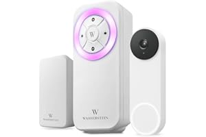Wasserstein Doorbell Chime for Google Nest Doorbell (Wired, 2nd Gen & 3rd Gen) with Wired Transmitter - NOT Compatible with Nest Doorbell (Battery) - Made for Google Nest - Doorbell NOT Included