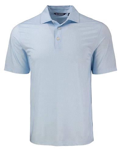 Cutter & Buck Pike Eco Diamond Dot Print Recycled Mens Polo, Atlas, M