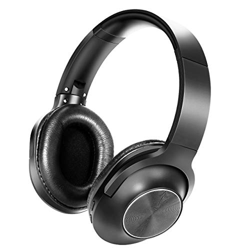 Waterproof Wireless Bluetooth Headphone Anti-Sweat in-Ear Sport Running Bluetooth Earbuds with Noise Cancellation Technology for Cellphones (Black)