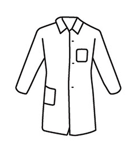 West Chester 3514 2XL Polypropylene Std. WGT. Sbp Lab Coat 2 Pockets, White, 2XL (Pack of 30)