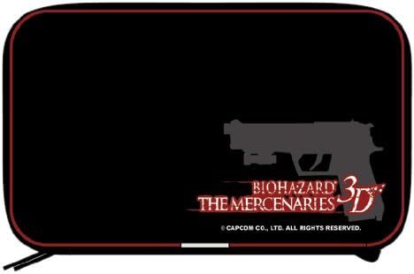 Exar Biohazard The Mercenaries CASE Cover for Nintendo 3DS semi-hard type Black pouch