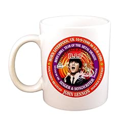 NA John Lennon RIP Rock Singer Cup Mug, né Astrologie Balance Zodiac Metal Dragon - Les Beatles, Paul McCartney, John Lennon, RIngo Starr, George Harrison