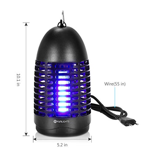 YUNLIGHTS Indoor Fly Killer Mosquito Zapper, 7W Electric Bug Zapper Fly Mosquito Killer