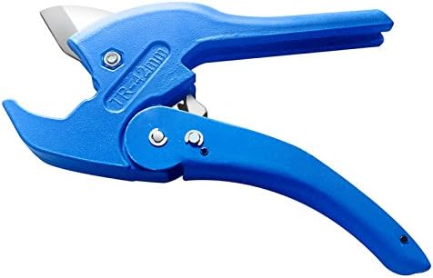 Pipe&amp;Tube Cutters Ratcheting Hose Cutter Fast Pipe Cutting Tool Ratchet Drive for Cutting 1/8"-1.65" PEX,PVC,PE,PP,PPR Pipe for Plumbers,Home Handy Man with Manganese-Steel Thickened Blade Heavy Duty