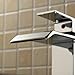 Contemporary Solid Brass Bathroom Sink Faucet Widespread Waterfall Lavatory Mixer Single Handle Deck Mounted Taps
