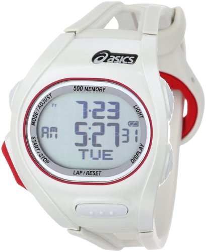 Asics Unisex CQAR0104 Race Regular White Oversized Display Running Watch