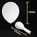 100pcs 12 inch White Balloons, Quality latex Balloons for Party Supplies and Decorations (White)
