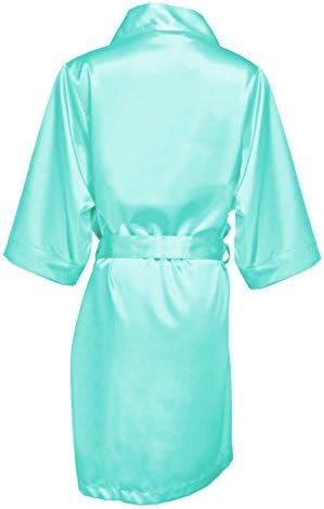 GirlEO Women's Satin Bridal Party Robes - Available in 33 Colors and Sizes Ranging from Petite to 3X/4X