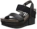 OTBT Women's Bushnell Wedge Sandal, Black, 8 M US