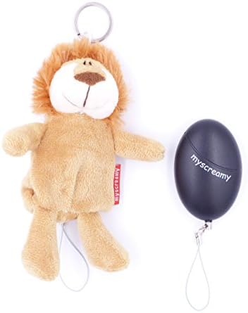 myscreamy | Guardian-Lion Keychain and Personal Alarm | Pocket Alarm extremely loud | Panic Alarm provides help with harassment, assault | Self-defense for women | Mini alarm
