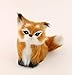 nanguawu Little Fox Sitting Fengshui Learning Resources Miniature Plush Stuffed Animal Toy