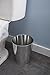 Kenney Rust-Resistant Metal Waste Paper Basket, 1.3 Gallon, Chrome