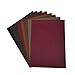 Faux Leather Sheets for Earrings and Bows-8 Pieces A4 Size 8 x 12 Inch（21 x 30 cm） Solid Color Litchi Grain Texture Faux Leather Fabric Sheets Cotton Back for Hair Bows, Headband, Wallet Making