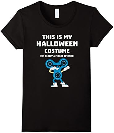 Womens Dabbing Fidget Spinner Dab Halloween TShirt for Teens &amp; Kids Medium Black