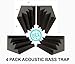 Set of 4 - Acoustic Foam Acoustic Studio Soundproofing Corner Wall 12