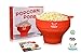 [ LOOKING for PERFECT POPCORN AIR POPPER ] 1 RED or BLUE or GREEN Silicone Microwave Popcorn Popper Popcorn Maker CUCINA LAURA Collapsible Popcorn Bowl Lid Air Popcorn Healthy Snacks popcorn machine
