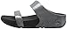 FitFlop Women's Lulu Shimmersuede Slide Sandal, Pewter, 8 M US
